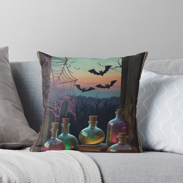 Item preview, Spooky Halloween Potion Bottles Bats Vintage designed and sold by BriSher.