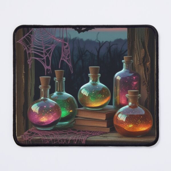 Item preview, Spooky Halloween Potion Bottles Bats Vintage designed and sold by BriSher.