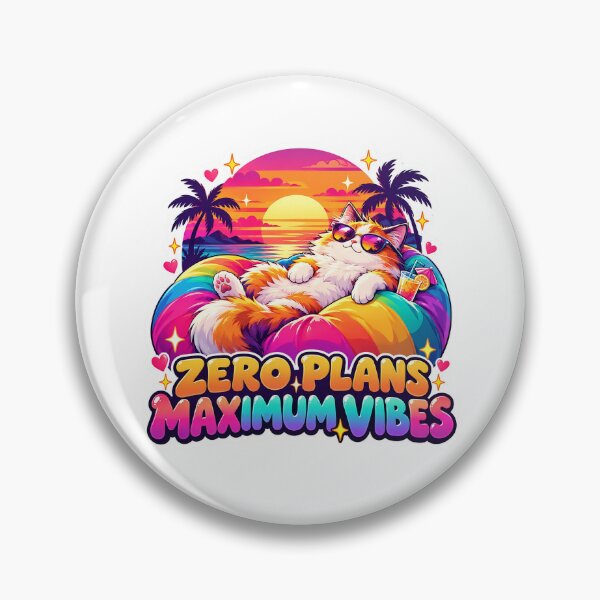 Item preview, Zero Plans Maximum Vibes | Funny Chill Cat designed and sold by Blekarn Cat Co..