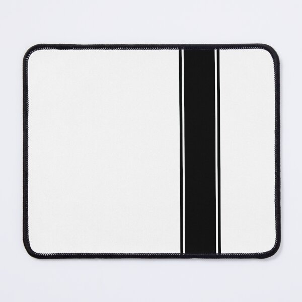 Item preview, Racing Stripe - Black on Bright White designed and sold by ubiquitoid.