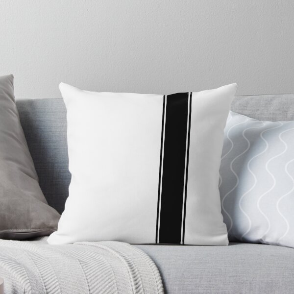 Item preview, Racing Stripe - Black on Bright White designed and sold by ubiquitoid.
