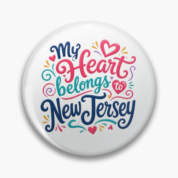 Item preview, My Heart Belongs to New Jersey - Cute Souvenir Travelers Gift for Men Women & Kids  designed and sold by Mozaic Clothes.