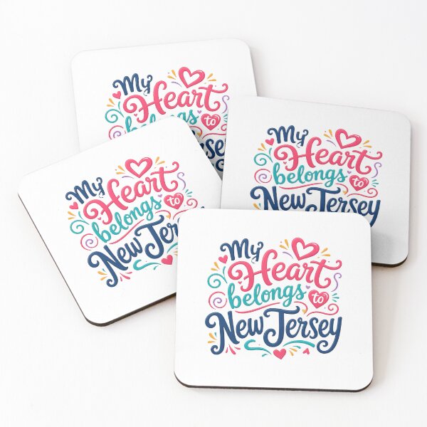 Item preview, My Heart Belongs to New Jersey - Cute Souvenir Travelers Gift for Men Women & Kids  designed and sold by Mozaic Clothes.