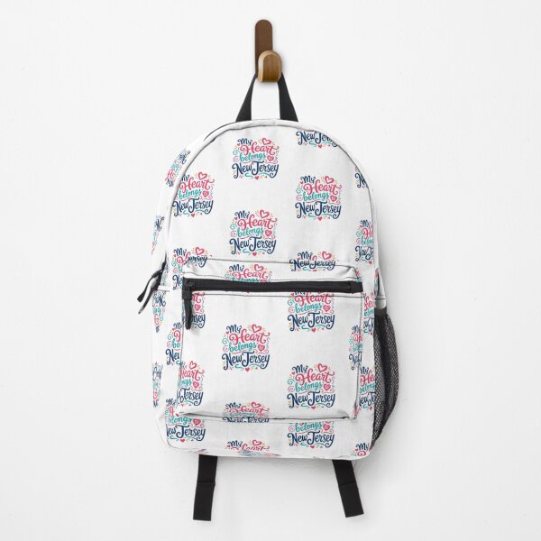 Item preview, My Heart Belongs to New Jersey - Cute Souvenir Travelers Gift for Men Women & Kids  designed and sold by Mozaic Clothes.