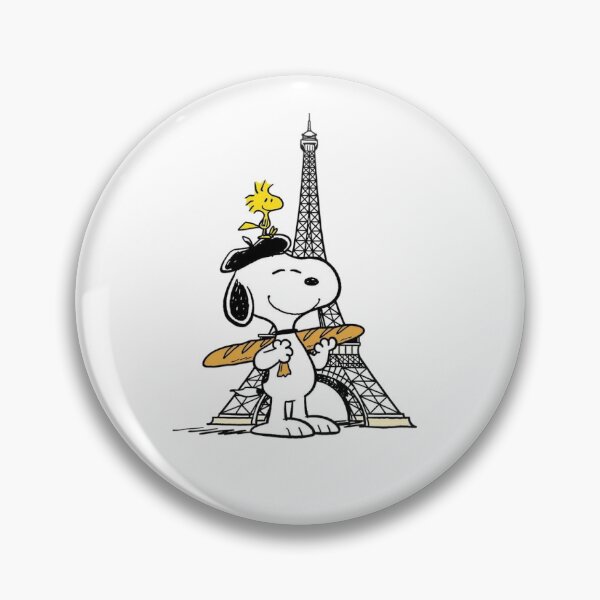 Item preview, Paris Vibes – Cute Dog, Eiffel Tower & Baguette Sticker designed and sold by elwinadonburg.