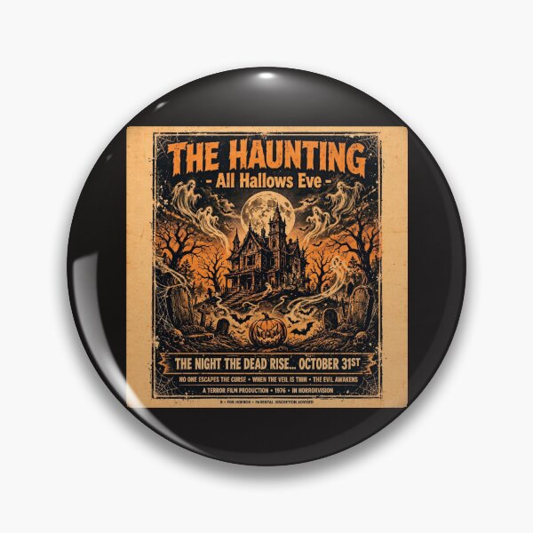 Item preview, The Haunting All Hallows Eve - Vintage Horror Movie Poster Halloween designed and sold by Mittu96.