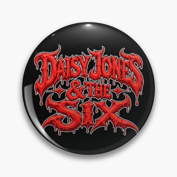 Item preview, Daisy Jones and The Six Red Gothic Typography designed and sold by TripleFour444.