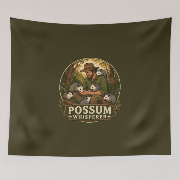 Item preview, Woodland Possum Whisperer Vintage Nature Animal Lover designed and sold by Créative touche .