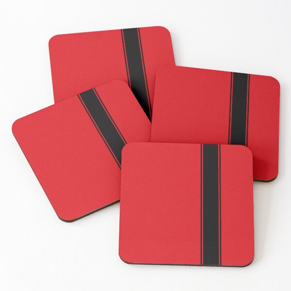 Item preview, Racing Stripe - Black on Demon Red designed and sold by ubiquitoid.