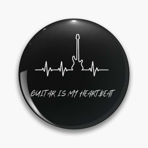 Item preview, Copy of Guitar Is My Heartbeat – Rock Music Guitar Lover T-Shirt designed and sold by ArthurShu.