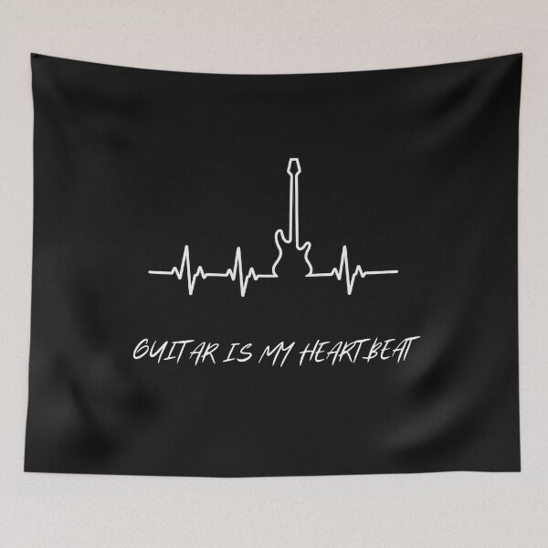 Item preview, Copy of Guitar Is My Heartbeat – Rock Music Guitar Lover T-Shirt designed and sold by ArthurShu.