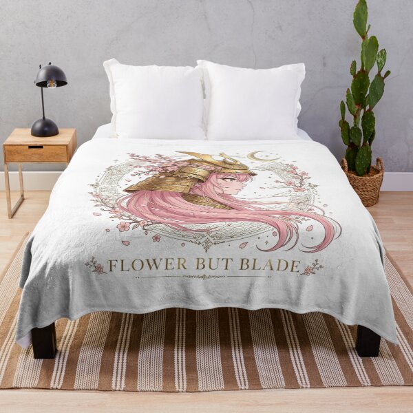 Item preview, Flower But Blade - Pink Hair Samurai Girl Cherry Blossom Anime Aesthetic designed and sold by zwnexura.