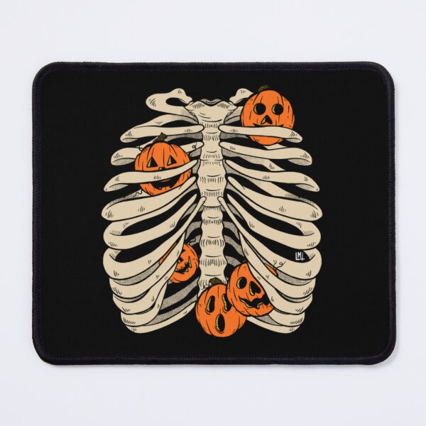 Item preview, Cute Halloween Ribcage Pumpkin Jack O Lantern Art designed and sold by SusanKohl.
