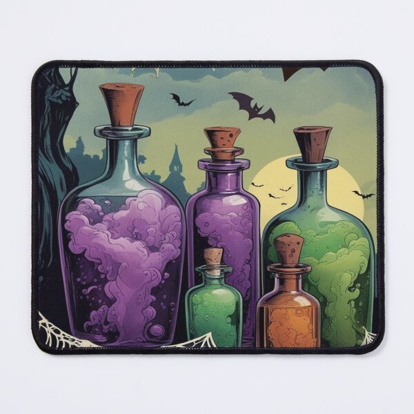 Item preview, Witchy Potion Bottles Dark Academia Halloween designed and sold by BriSher.