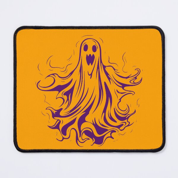Item preview, Spooky Purple Ghost Floating Silhouette Halloween Aesthetic Art designed and sold by SolutionsArt.