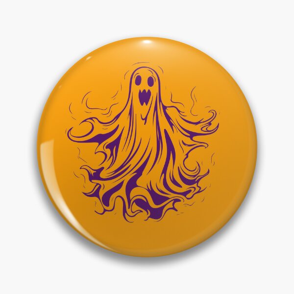 Item preview, Spooky Purple Ghost Floating Silhouette Halloween Aesthetic Art designed and sold by SolutionsArt.