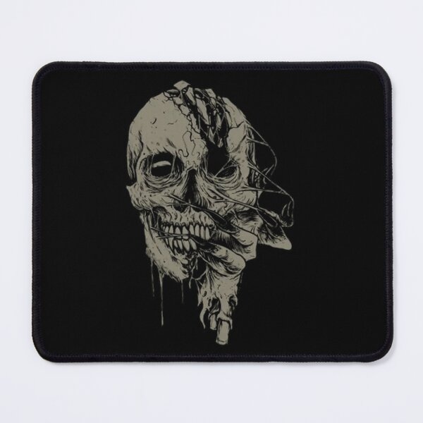 Item preview, Grungy Dark Horror Gothic Skull Melting Art designed and sold by SusanKohl.