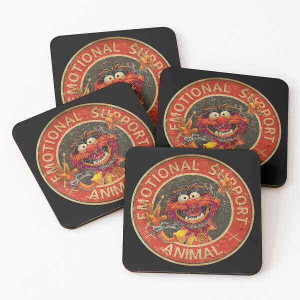 Item preview, Emotional Support Animal Funny Drummer Monster Badge designed and sold by EruvynStudiose.