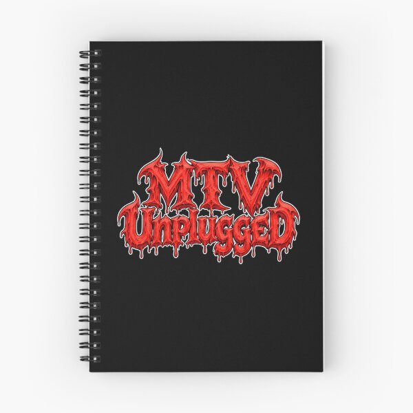 Item preview, MTV Unplugged Red Gothic Music Typography designed and sold by TripleFour444.