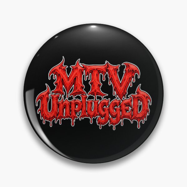 Item preview, MTV Unplugged Red Gothic Music Typography designed and sold by TripleFour444.