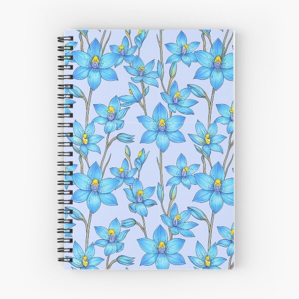 Item preview, Sky Blue Wild Orchid Vines Repeating Pattern designed and sold by Studio BC.