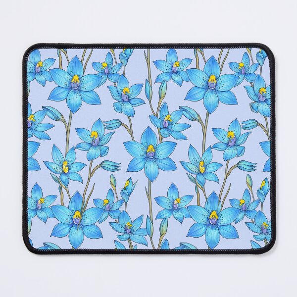 Item preview, Sky Blue Wild Orchid Vines Repeating Pattern designed and sold by Studio BC.
