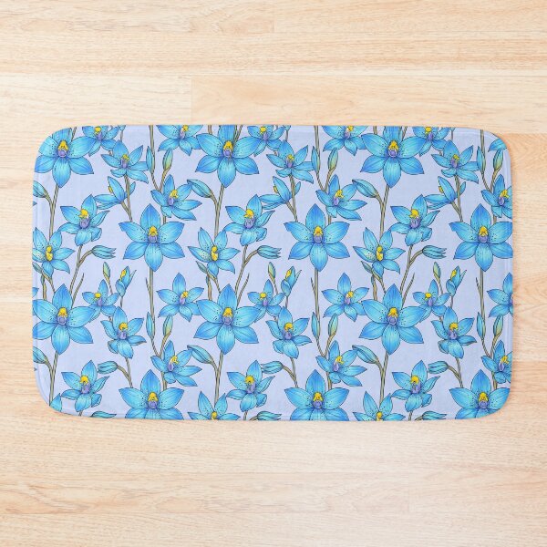 Item preview, Sky Blue Wild Orchid Vines Repeating Pattern designed and sold by Studio BC.