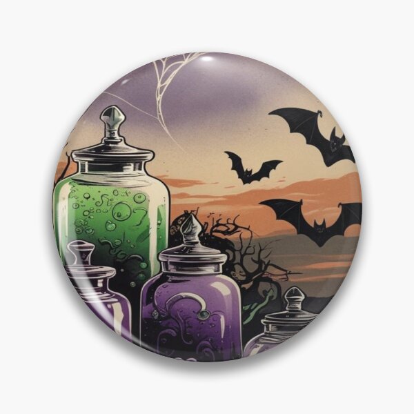 Item preview, Gothic Halloween Apothecary Bats Spider Web designed and sold by BriSher.