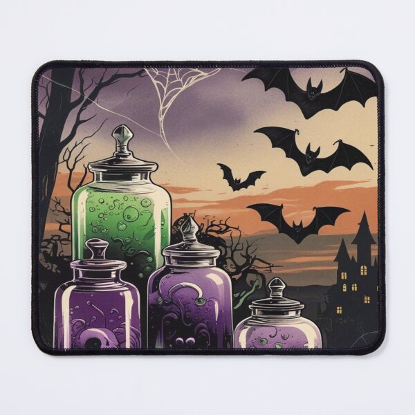 Item preview, Gothic Halloween Apothecary Bats Spider Web designed and sold by BriSher.