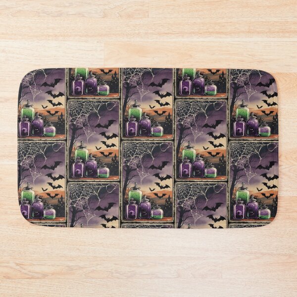 Item preview, Gothic Halloween Apothecary Bats Spider Web designed and sold by BriSher.