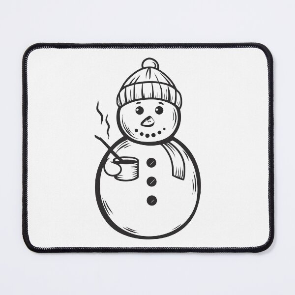 Item preview, Snowman with Coffee Funny Winter Gift 1 designed and sold by OneLine Studio.