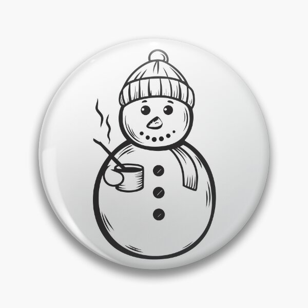 Item preview, Snowman with Coffee Funny Winter Gift 1 designed and sold by OneLine Studio.