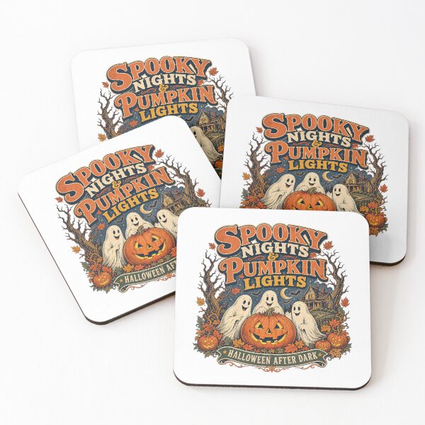 Item preview, Spooky Nights Pumpkin Lights Funny Ghost Halloween Design designed and sold by Wilcox PhotoArt.