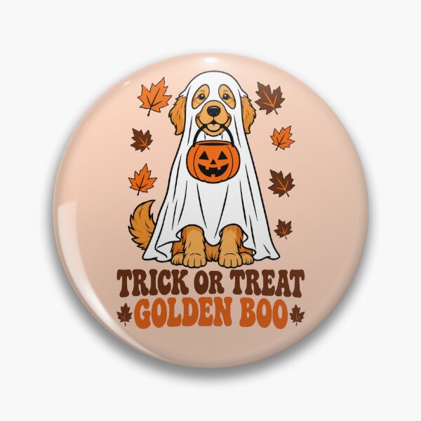 Item preview, Trick Or Treat Golden Boo Funny Dog Halloween Shirt designed and sold by digital.stickerperso.com.