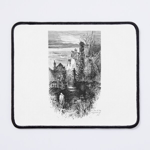 Item preview, Vintage The Haunted House Victorian Gothic Engraving designed and sold by Antique Science Press.