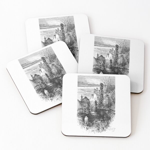 Item preview, Vintage The Haunted House Victorian Gothic Engraving designed and sold by Antique Science Press.