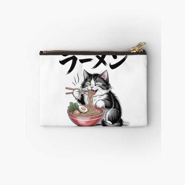 Item preview, Ramen Cat – Cute Cat Eating Ramen Noodles Japanese Design designed and sold by LoFizzy.