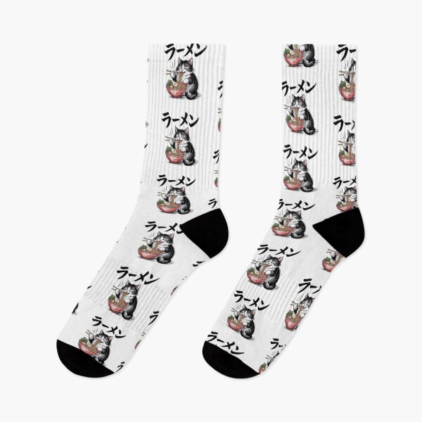 Item preview, Ramen Cat – Cute Cat Eating Ramen Noodles Japanese Design designed and sold by LoFizzy.