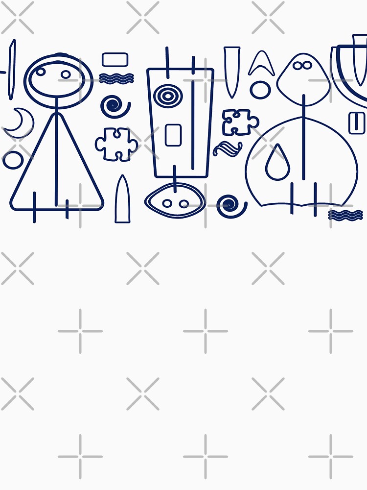 Thumbnail 7 of 7, Essential T-Shirt, Children - blue design designed and sold by MaluC.