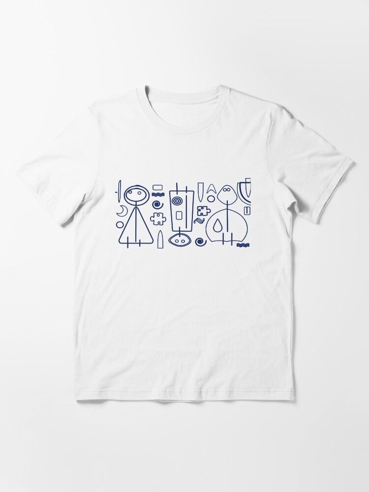 Thumbnail 3 of 7, Essential T-Shirt, Children - blue design designed and sold by MaluC.