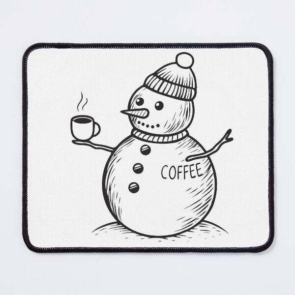 Item preview, Snowman with Coffee Funny Winter Gift 2 designed and sold by OneLine Studio.