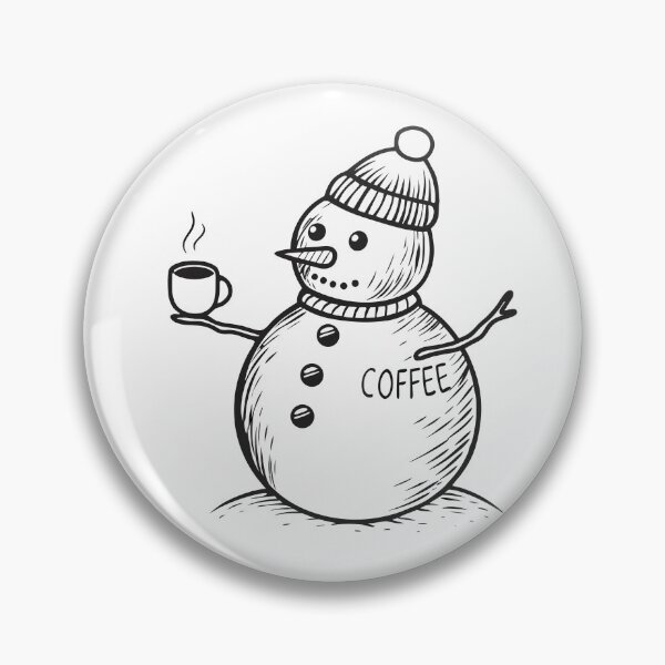 Item preview, Snowman with Coffee Funny Winter Gift 2 designed and sold by OneLine Studio.