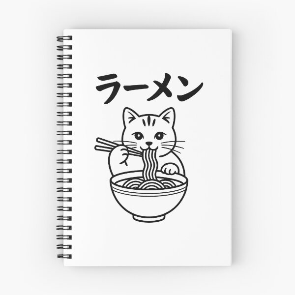 Item preview, Ramen Cat – Cute Cat Eating Ramen Noodles Japanese Design designed and sold by LoFizzy.