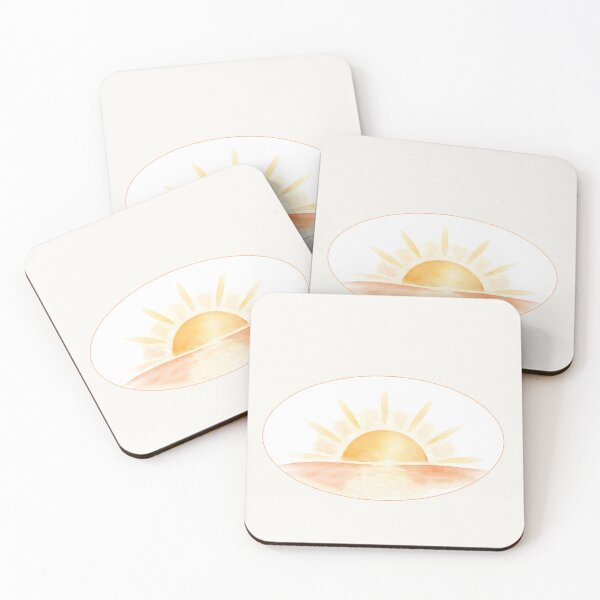 Item preview, Minimalist Watercolour Sunburst Sunrise Sunset designed and sold by VibeShift Studio.