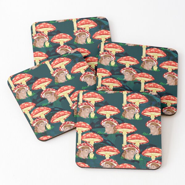 Item preview, Hedgehogs and Toadstools Pattern designed and sold by Antiope33.