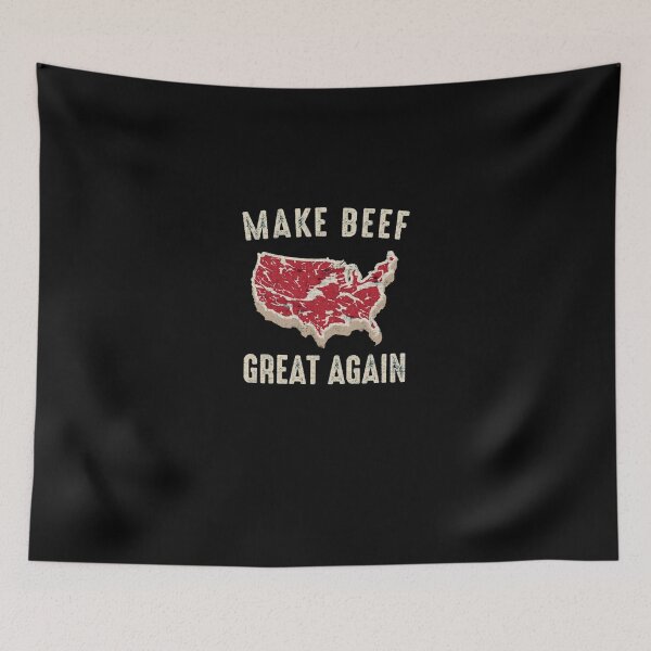 Item preview, Funny Meat Pattern US Map Beef Slogan Graphic designed and sold by SusanKohl.