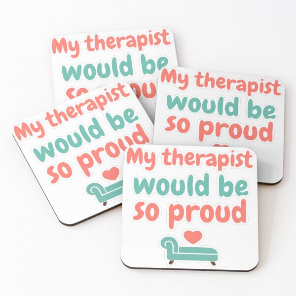 Item preview, My Therapist Would Be So Proud Sticker designed and sold by MindfulMischief.