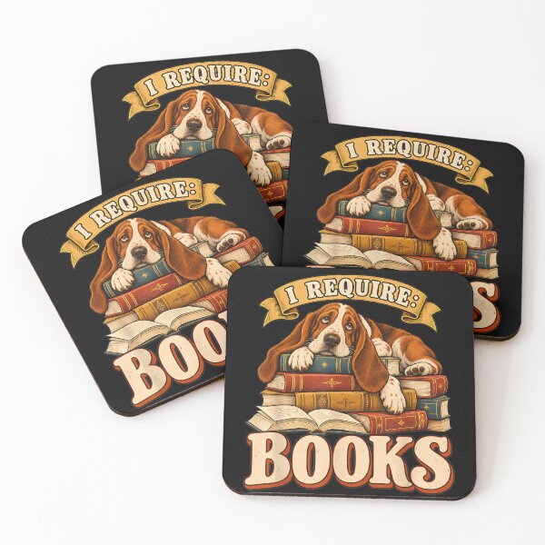 Item preview, I Require Books Basset Hound Dog Reading Fiction Book Lover designed and sold by chasenurbyst.