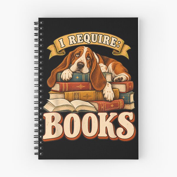 Item preview, I Require Books Basset Hound Dog Reading Fiction Book Lover designed and sold by chasenurbyst.