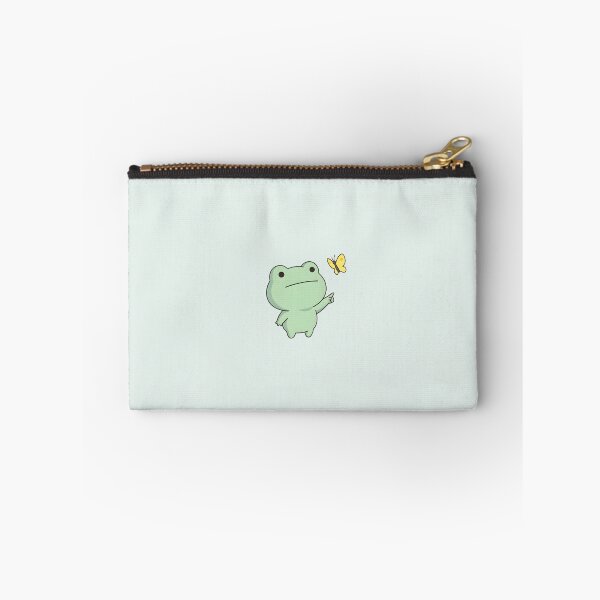 Item preview, Cute Kawaii frog chasing a butterfly designed and sold by pixellm.